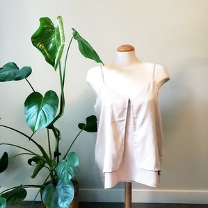 HARVÉ BENARD | NWT Large Nude Layered Cami